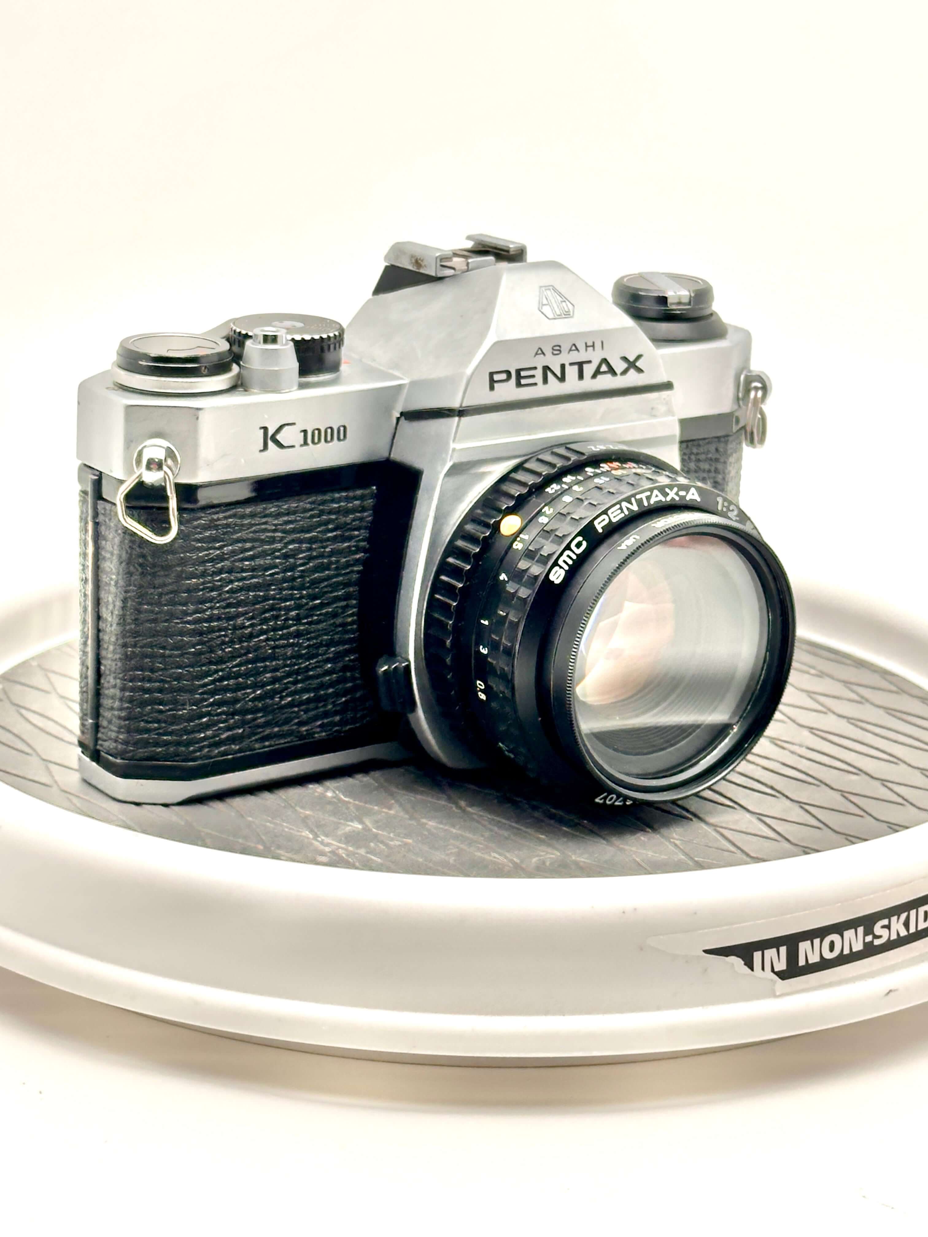 Japanese asahi pentax k1000 black used 35mm film camera