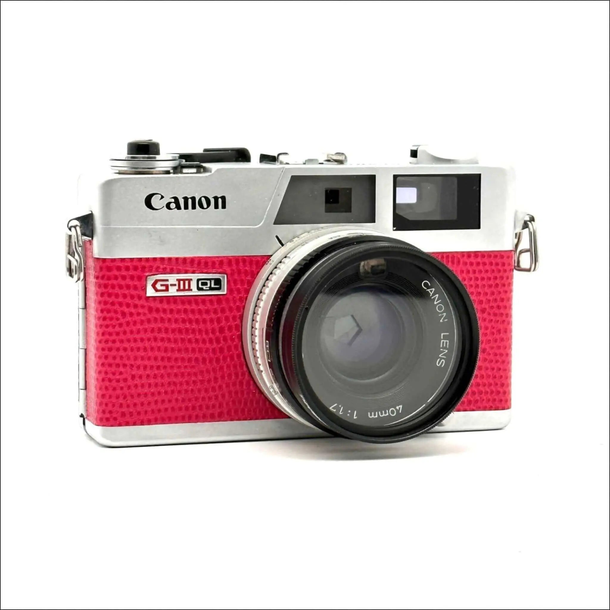 Canon canonet ql 17 giii used 35mm rangefinder pink film Canon canonet ql 17 giii used 35mm rangefinder pink film