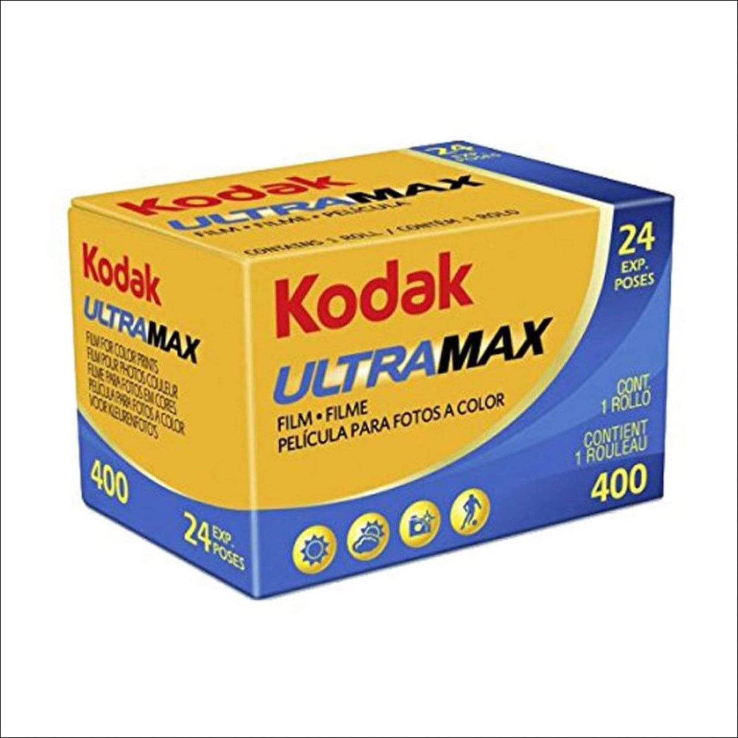 Kodak Ultramax 400 Iso Color C41 35mm 24 Exp Film - Camera
