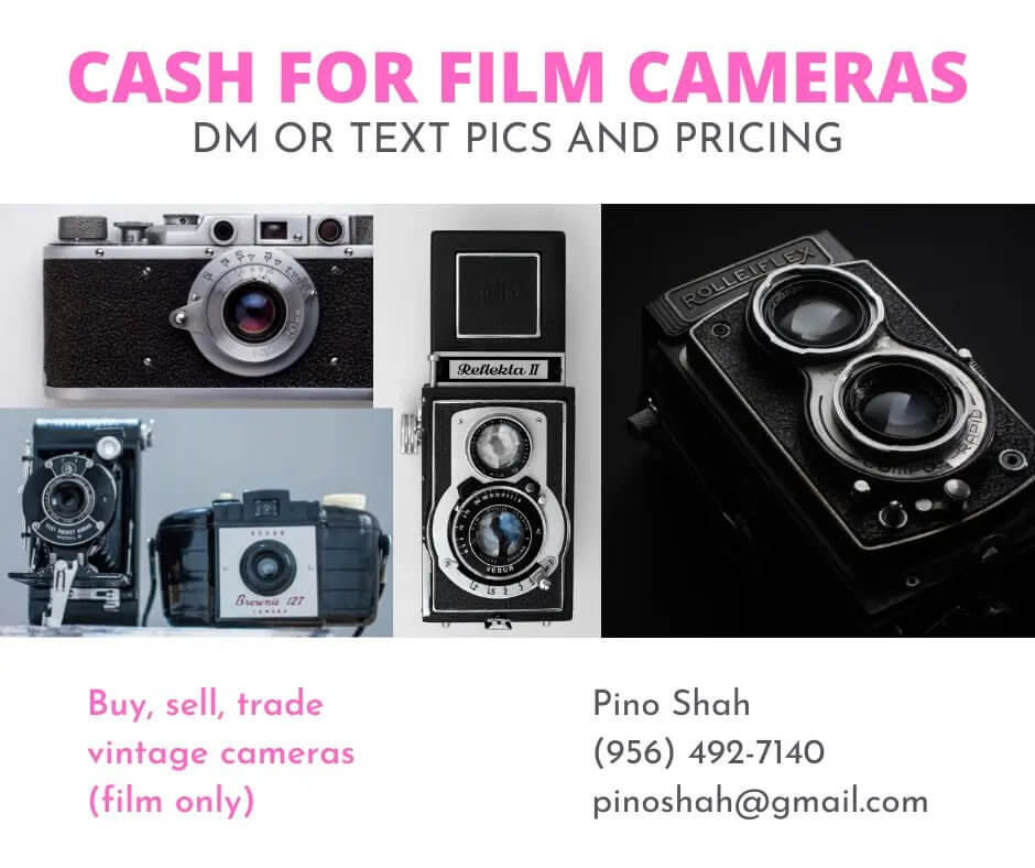 Sell Your Old Film Cameras & Get Cash*