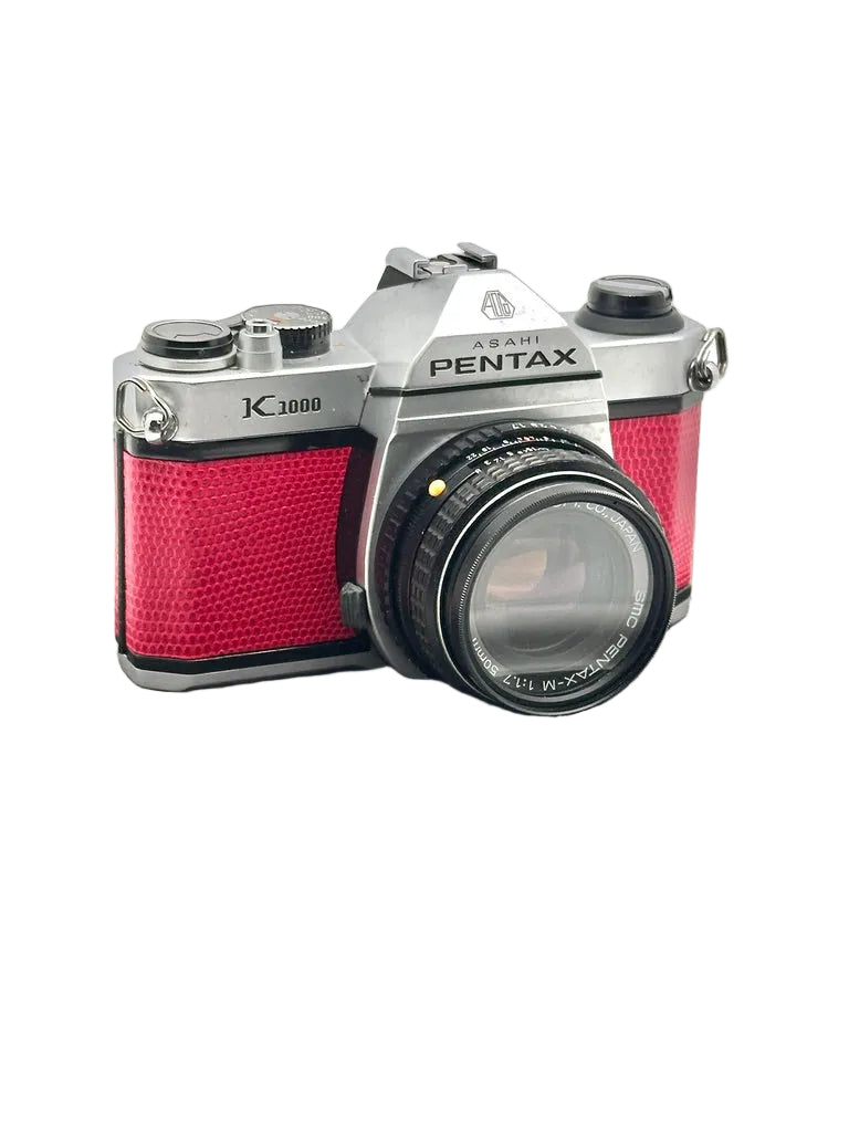 Japanese Asahi Pentax K1000 Red Used 35mm Film Camera #8286738