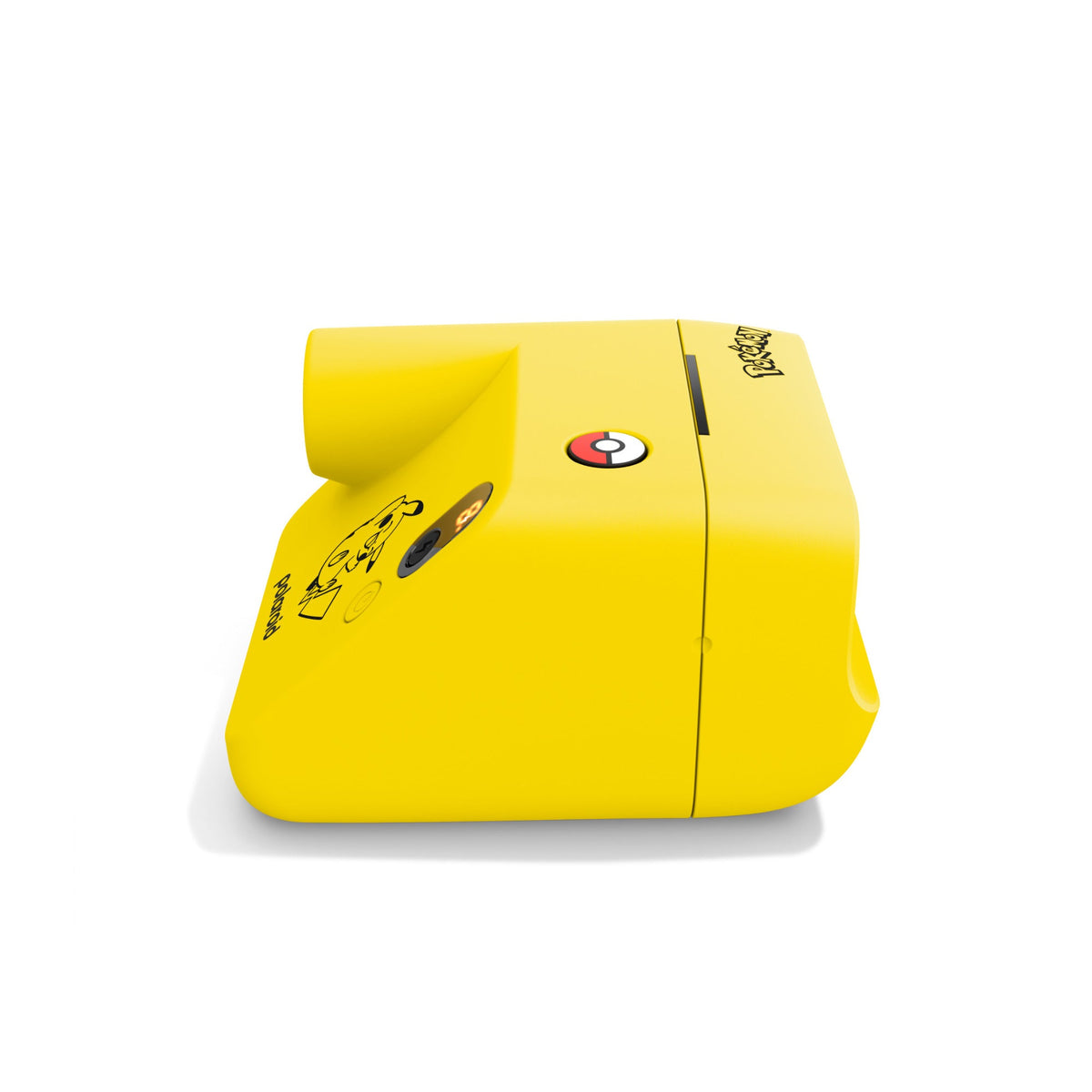 Side view of the Polaroid Go Gen 3 Pikachu Edition camera