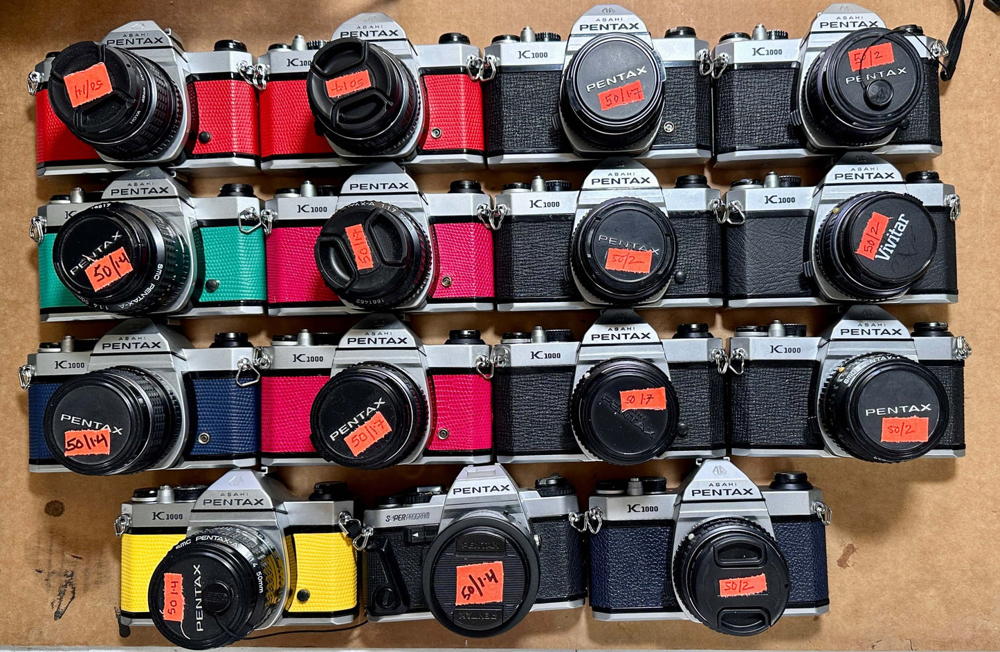Asahi Pentax K1000 CLAd 30-day Warranty Used 35mm Film Camera Black with Lens