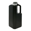 Arista Black Storage Bottle, 64 oz, designed to protect light-sensitive liquids with its opaque black design.