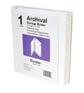 Besfile beseler archival binder in white with fold-over snap closures and sturdy construction for secure storage
