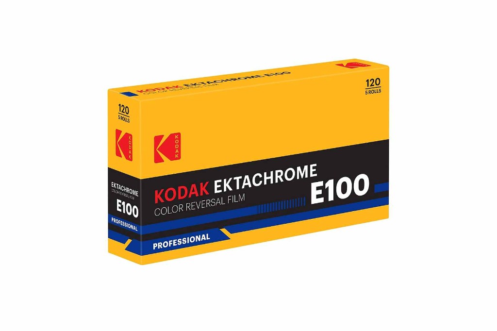 Kodak Ektachrome E100 color reversal 120 film 5-roll professional box