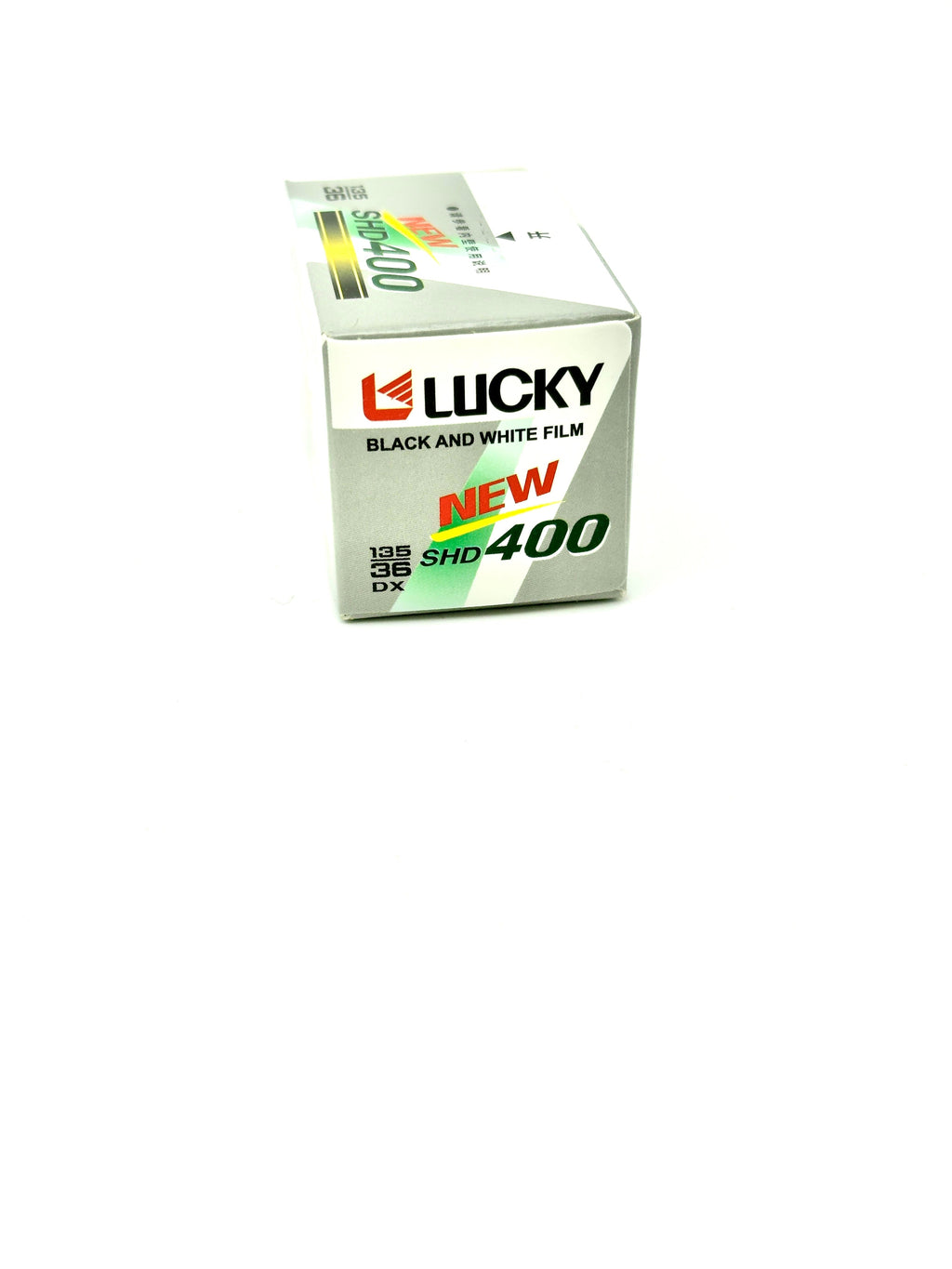 Lucky brand black and white film box, model shd 400.