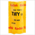 Kodak tmy-2 120 film roll in bright yellow packaging with black and red text.