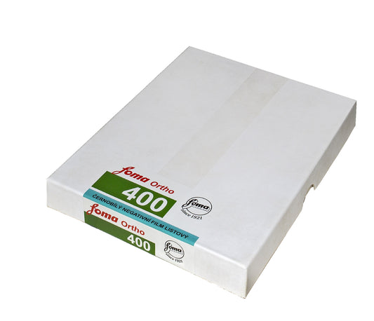 FOMA Ortho 400 Black and White 4x5 Sheet Film - 25 Sheets
