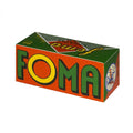 FOMA Retro BW 200 ISO 120 size limited edition film box featuring vintage design and colorful packaging.