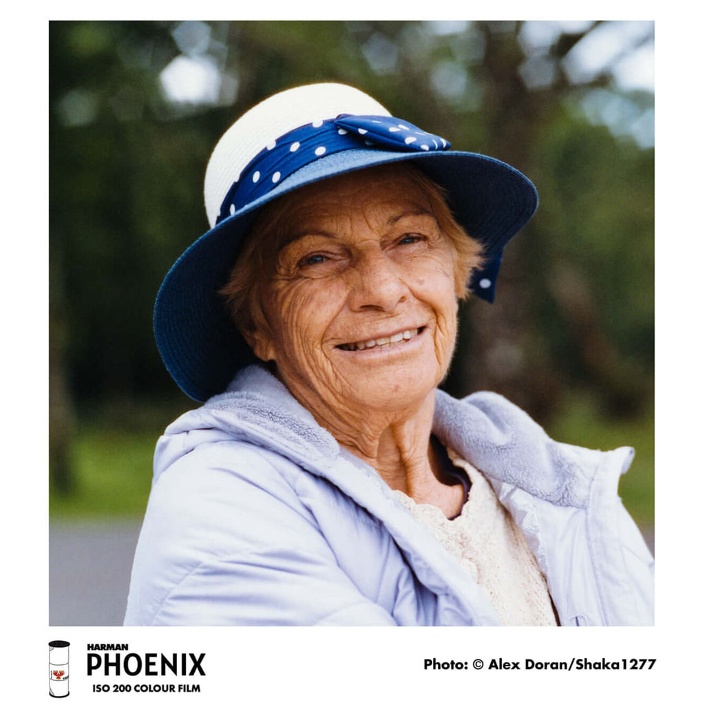 Blue and white polka dot sun hat with a wide brim