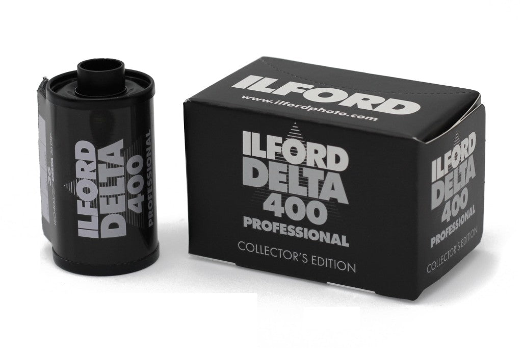 Ilford Delta 400 Professional Collector's Edition 35mm 36 exp film canister and box