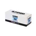 White rectangular box of ilford delta 100 professional black & white film with blue and black branding.