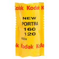 Yellow kodak portra 160/120 film pack with red and black text.