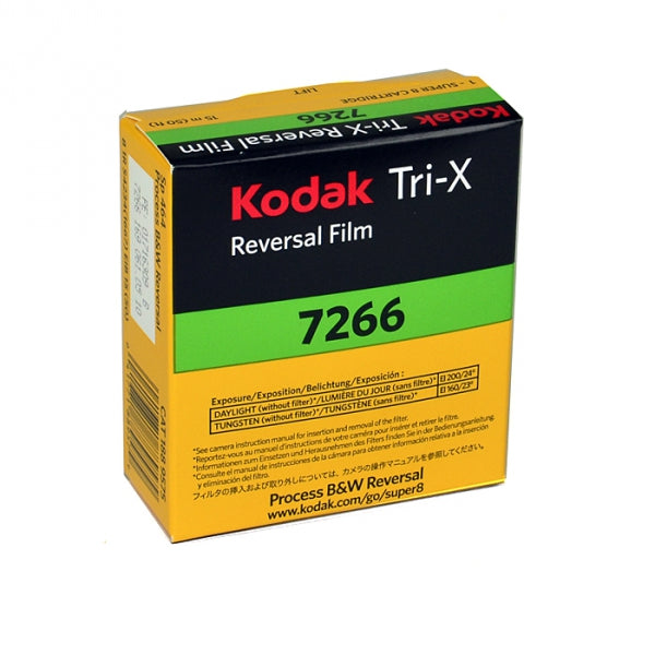 Kodak Tri-X Reversal Film 7266 super 8mm movie film for sale