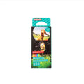 Lomography color negative 35mm film pack with vibrant green and black packaging featuring a dog photo on the front.