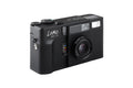 Black lomo mc-a film camera with a textured grip and silver accents.
