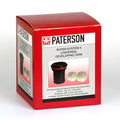 Paterson Universal Tank Super System 4 packaging for film processing, supports 35mm, 126, 127, 120, 220 rolls.