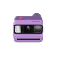 Polaroid go generation 3 purple instant film camera with red shutter button and rainbow logo for instant photos