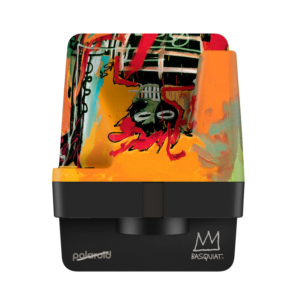 Polaroid Now Gen 2 i-Type Instant Film Camera in Basquiat Edition featuring vibrant, abstract artwork.