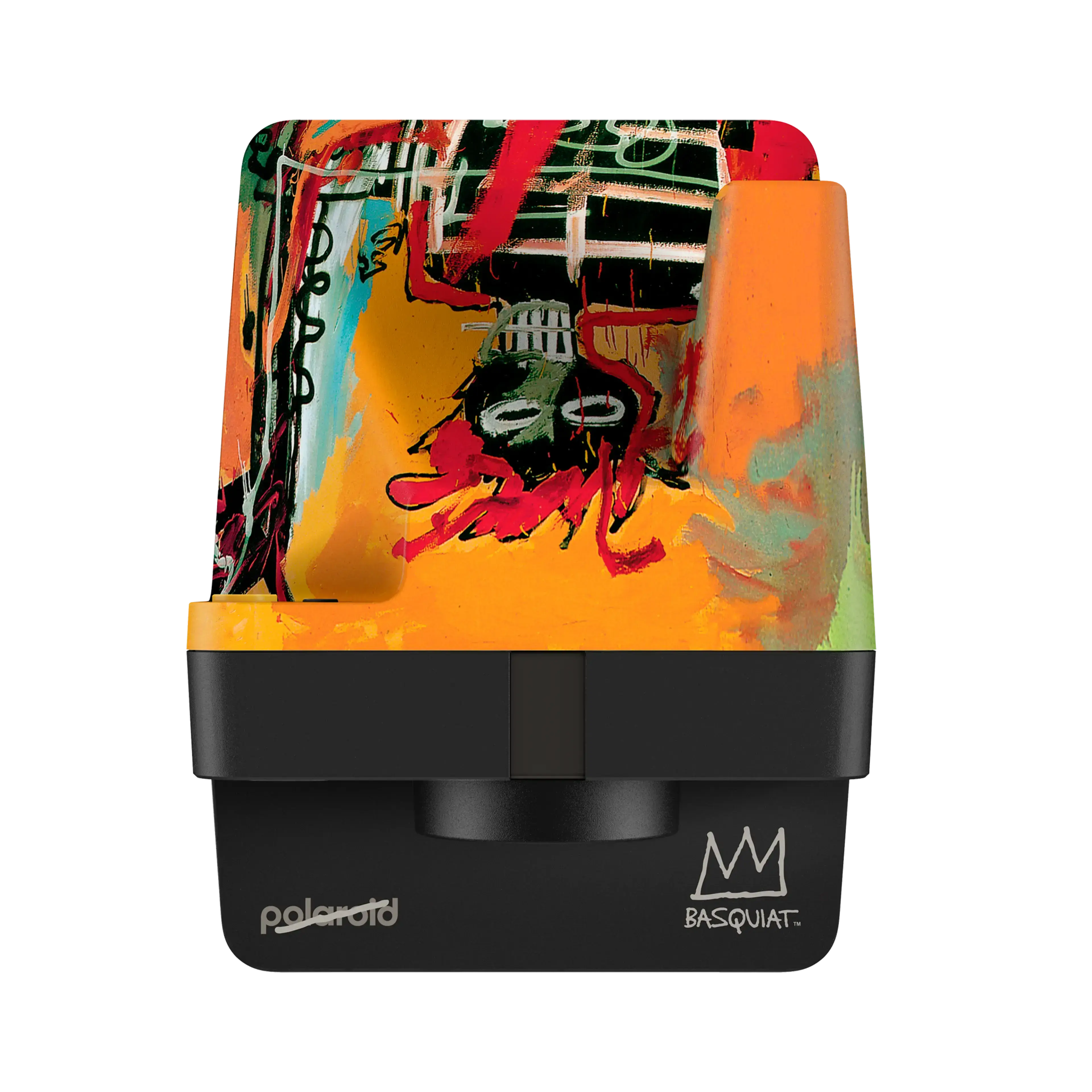 Polaroid Now Gen 2 i-Type Instant Film Camera in Basquiat Edition featuring vibrant, abstract artwork.