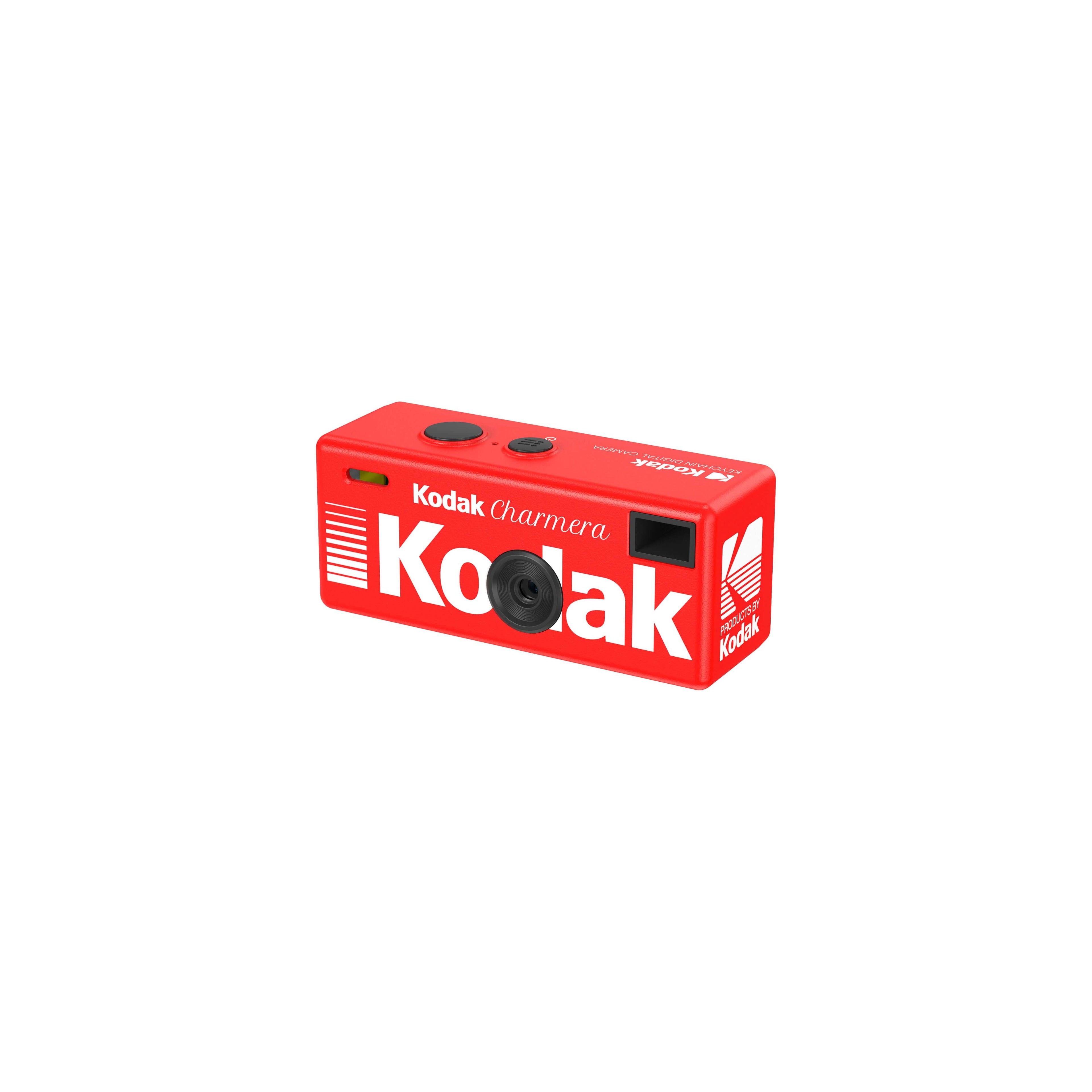 PRE-ORDER Kodak Charmera Keychain Digital Camera in red design with Kodak branding.