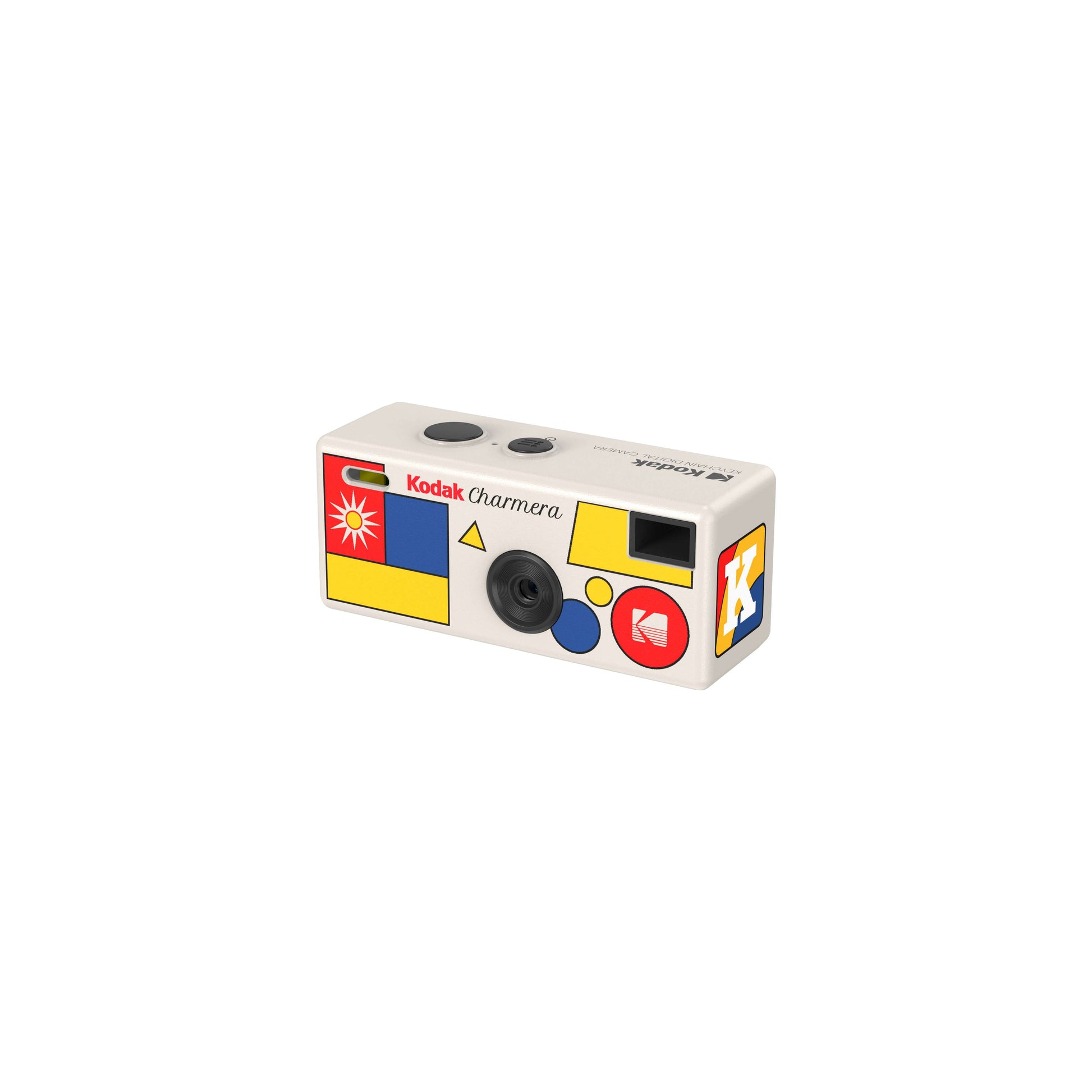 PRE-ORDER Kodak Charmera Keychain Digital Camera in colorful design with buttons and lens.