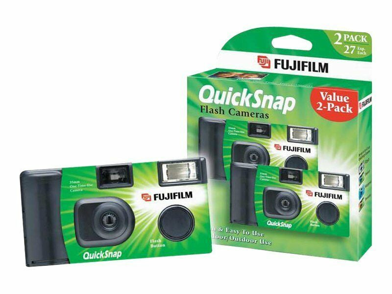 Fuji QuickSnap 400 ISO Color C41 Disposable Film Camera Dual-pack
