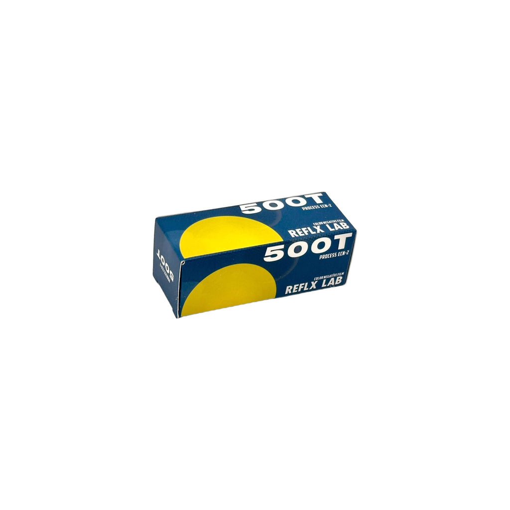 Reflx Lab 500T ECN-2 120 color negative film box