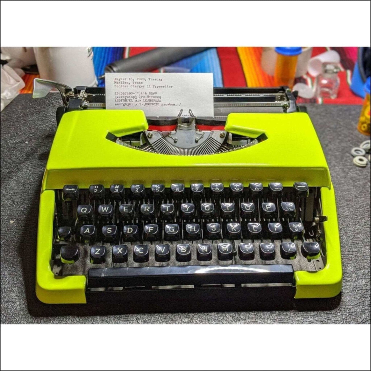 Beautiful Used Chartreuse Sherbet Powder Coated Brother