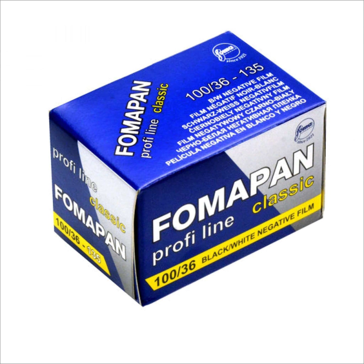 Fomapan Profi Line Classic 100/36 black and white negative film box