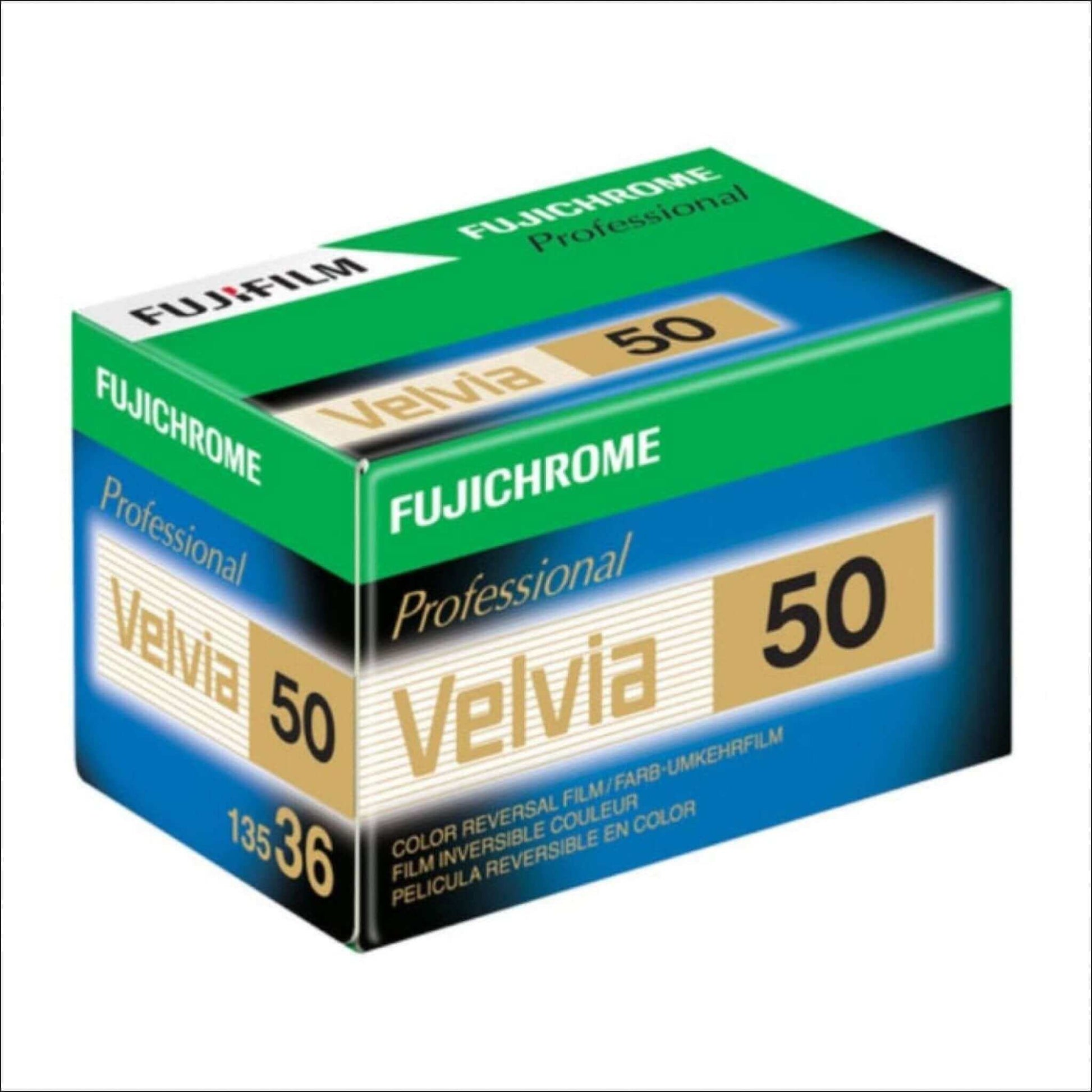 Fujifilm Fujichrome Professional Velvia 50 Color E6 Reversal