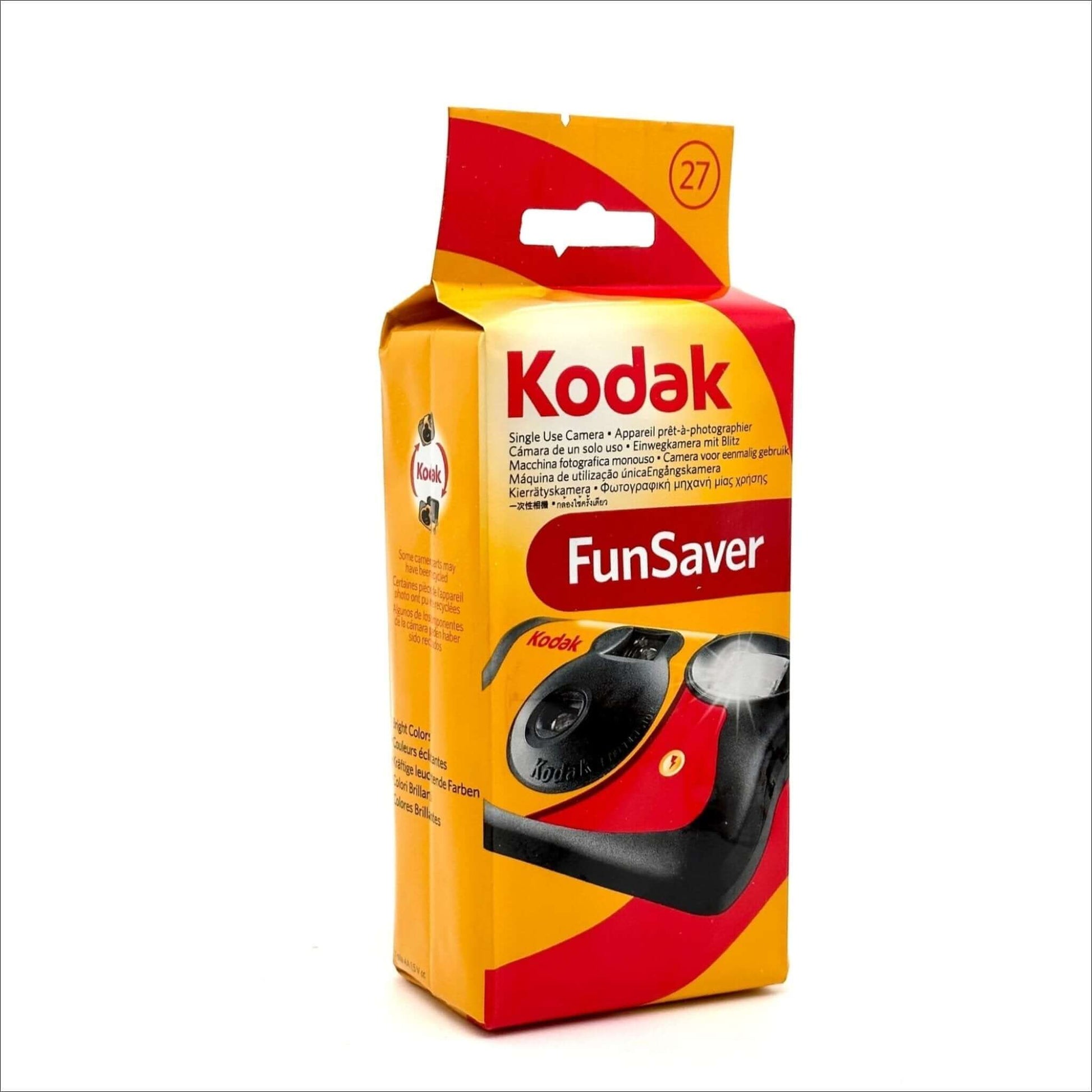 4 cámaras desechables FunSaver con flash 800 ISO