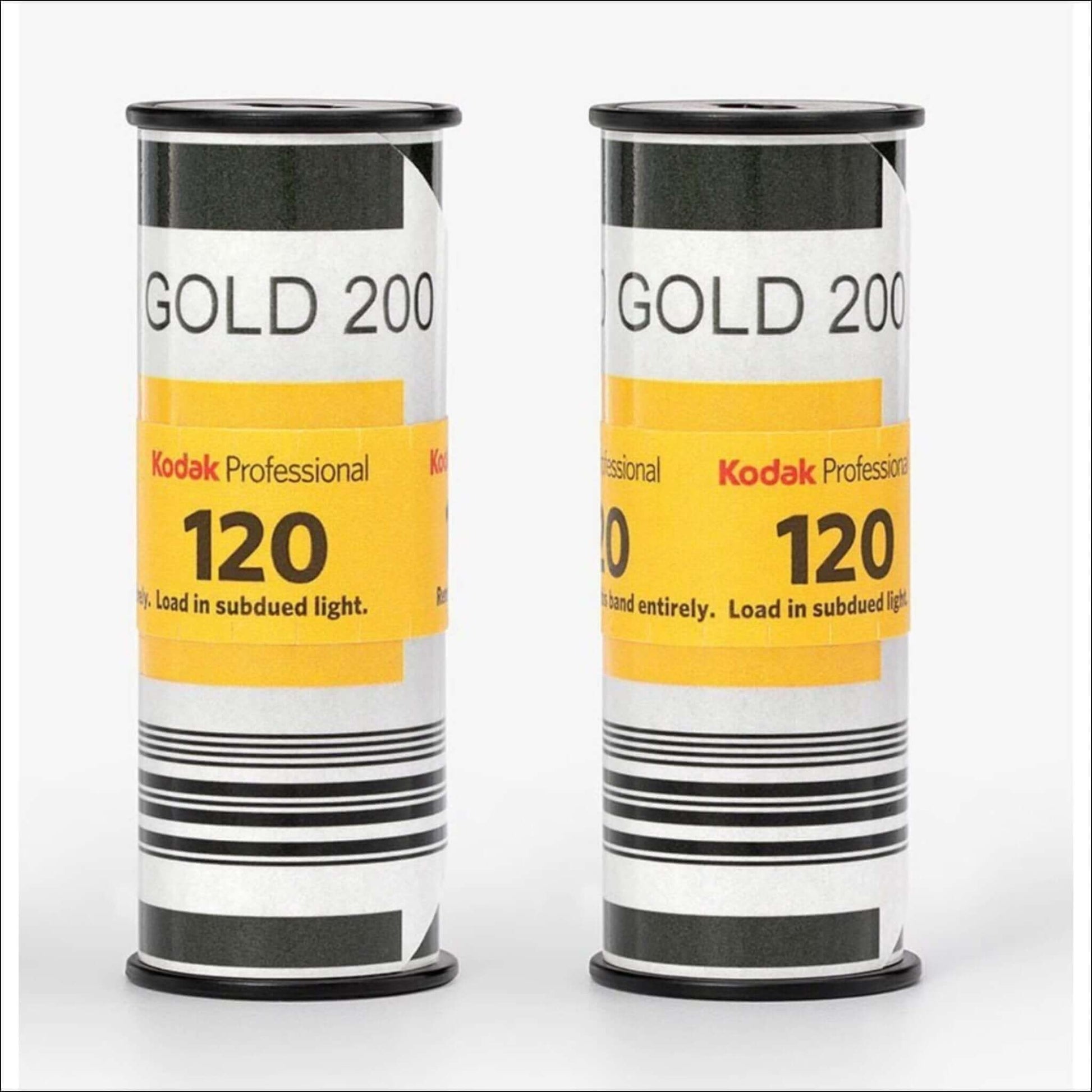 Kodak Gold 200 Iso Color C41 120 Medium Format Film 5-pack