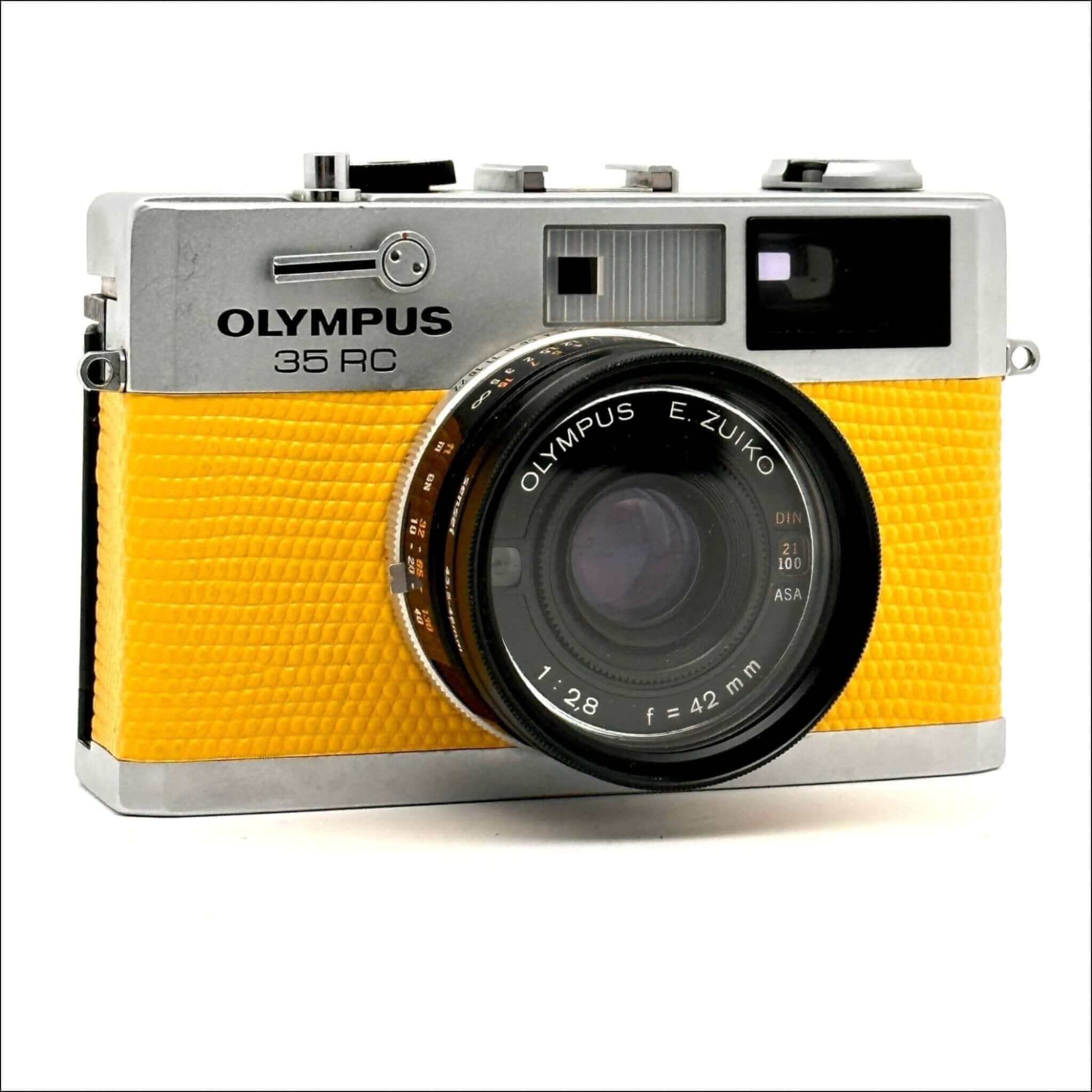 OLYMPUS 35RC カメラ Olympus 35 Rc 35mm Used Yellow Rangefinder Film Camera