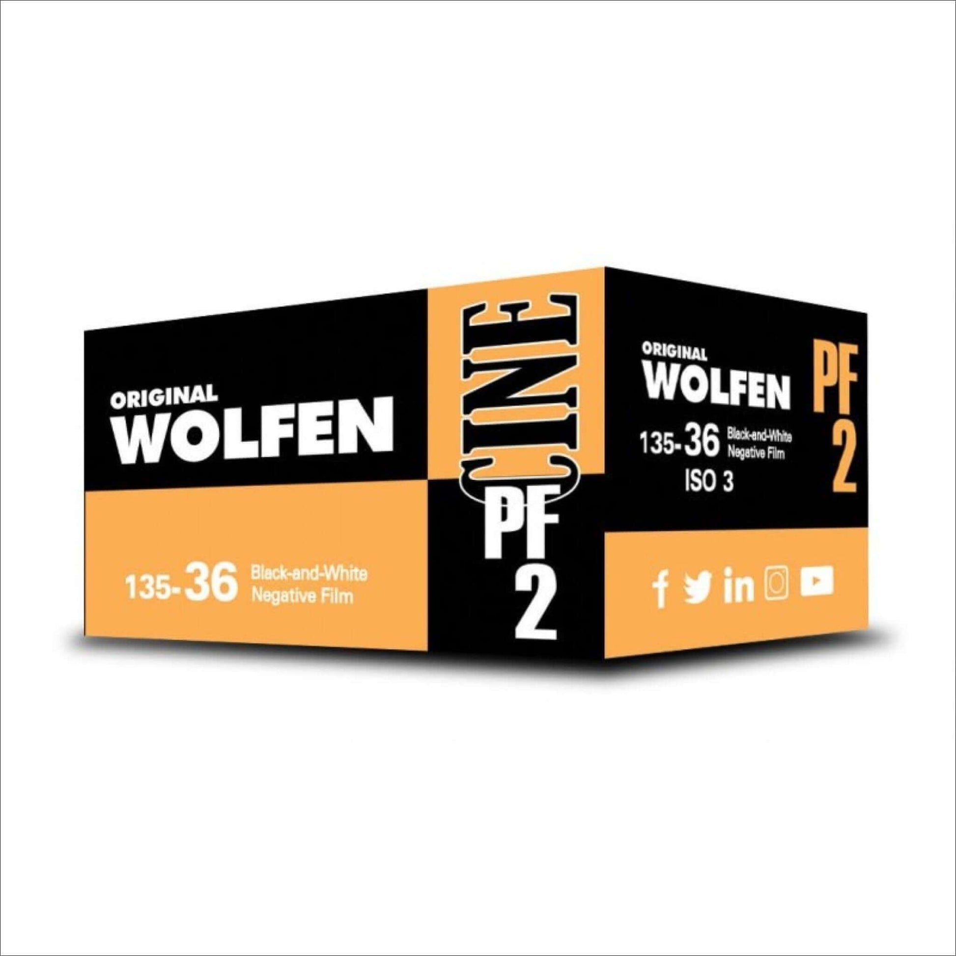 Orwo Wolfen Cine Pf2 3 Iso Black And White 35mm x 36 Exp